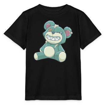 Pastell Gothic Bär - Stanley/Stella Kinder T-Shirt MINI CREATOR  - Schwarz - Vorne - Mikhail (115cm)