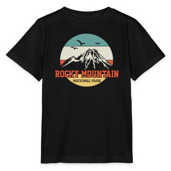 Rocky Mountain Wandern Vintage - Stanley/Stella Kinder T-Shirt MINI CREATOR  - Schwarz - Vorne - Mikhail (115cm)