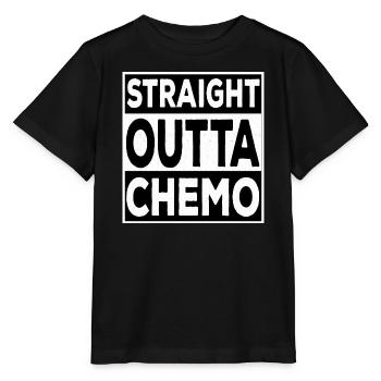Straight Outta Chemo - Stanley/Stella MINI CREATOR Kids’ T-Shirt - black - Front - Mikhail (115cm)