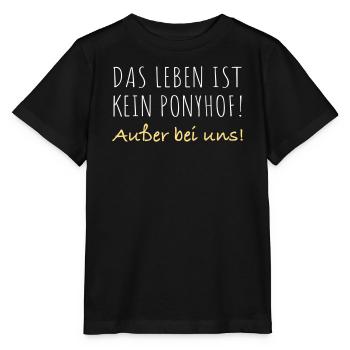 Das leben ist kein Ponyhof - Stanley/Stella Kinder T-Shirt MINI CREATOR  - Schwarz - Vorne - Mikhail (115cm)