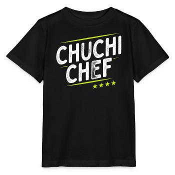 Küchenchef - Chuchi Chef - Schweizerdeutsch - Stanley/Stella Kinder T-Shirt MINI CREATOR  - Schwarz - Vorne - Mikhail (115cm)