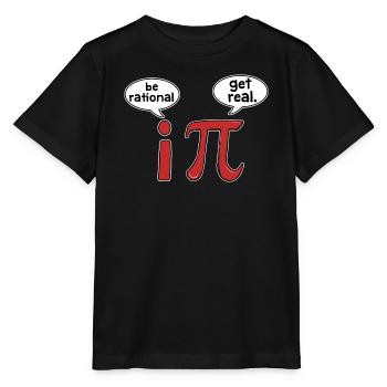 Pi-Tag Pi Math - Stanley/Stella Kinder T-Shirt MINI CREATOR  - Schwarz - Vorne - Mikhail (115cm)
