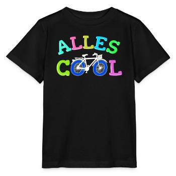 Fahrrad Biker Statement - Stanley/Stella Kinder T-Shirt MINI CREATOR  - Schwarz - Vorne - Mikhail (115cm)