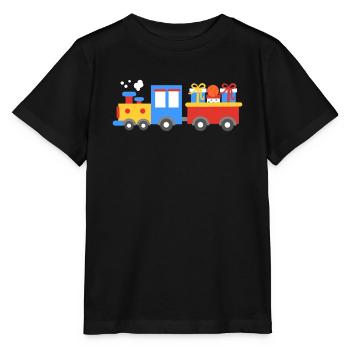 Zug Modelleisenbahn - Stanley/Stella Kinder T-Shirt MINI CREATOR  - Schwarz - Vorne - Mikhail (115cm)