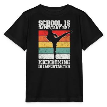 Kickboxen Kickboxer - Stanley/Stella Kinder T-Shirt MINI CREATOR  - Schwarz - Vorne - Mikhail (115cm)