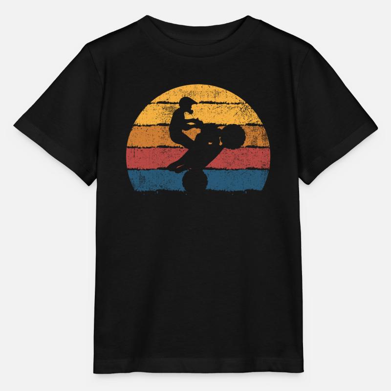Quad Quadfahrer - Stanley/Stella Kinder T-Shirt MINI CREATOR  - Schwarz