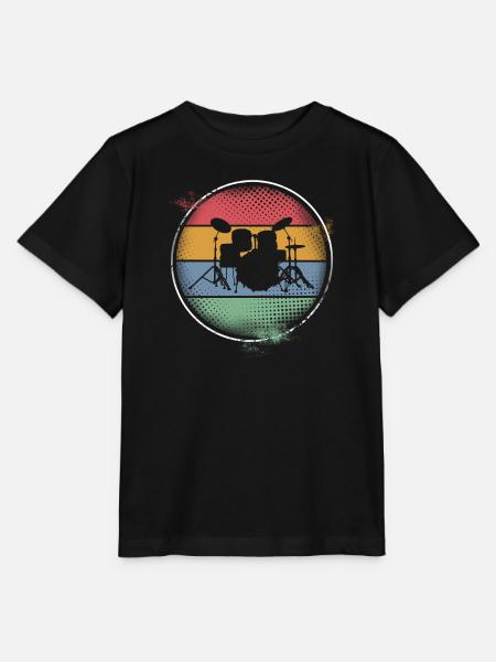 Drums - Stanley/Stella T-shirt MINI CREATOR til børn - sort