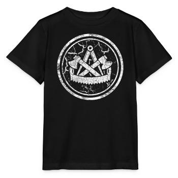Guild sign Zimmermann Round in used look - Stanley/Stella MINI CREATOR Kids’ T-Shirt - black - Front - Mikhail (115cm)