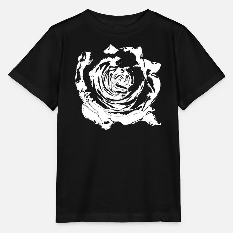 Fleur Blanche Fleurs Blanches Fleurs Blanches Fleurs Blanches - T-shirt bio MINI CREATOR Stanley/Stella Enfant - noir