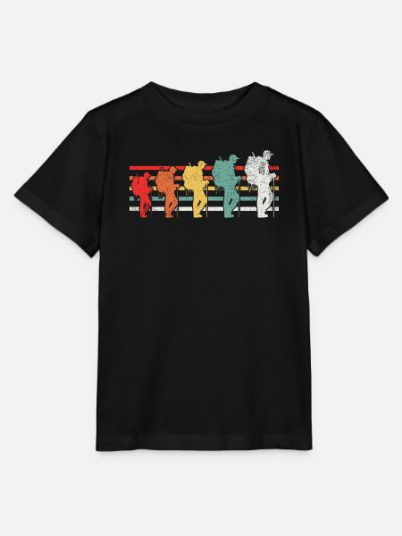 Wandern Wanderer Bergwandern - Stanley/Stella Kinder T-Shirt MINI CREATOR - Schwarz