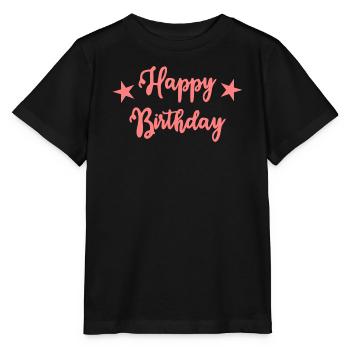 JAHRESTAG. ALLES GUTE ZUM GEBURTSTAG. ALLES GUTE ZUM GEBURTSTAG. - Stanley/Stella Kinder T-Shirt MINI CREATOR  - Schwarz - Vorne - Mikhail (115cm)