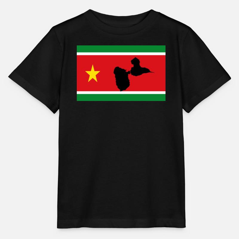 DRAPEAU GUADELOUPE - T-shirt bio MINI CREATOR Stanley/Stella Enfant - noir