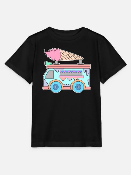Kids Eiscreme - Stanley/Stella Kinder T-Shirt MINI CREATOR  - Schwarz