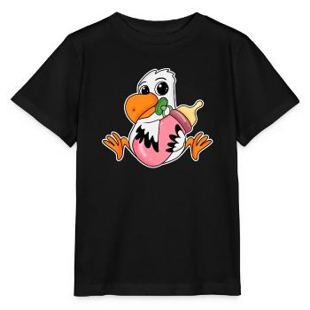 Baby Möwe - Stanley/Stella Kinder T-Shirt MINI CREATOR  - Schwarz - Vorne - Mikhail (115cm)