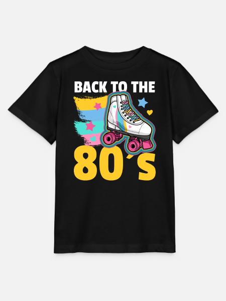 Rollschuhe 80er Rollschuhlaufen - Stanley/Stella Kinder T-Shirt MINI CREATOR  - Schwarz