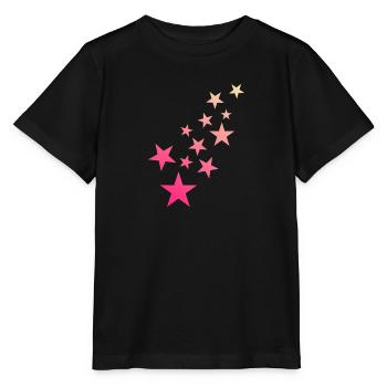 Stern Sternchen Muster Sternenhimmel - Stanley/Stella Kinder T-Shirt MINI CREATOR  - Schwarz - Vorne - Mikhail (115cm)