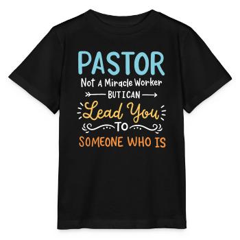 Pfarrer Priester - Stanley/Stella Kinder T-Shirt MINI CREATOR  - Schwarz - Vorne - Mikhail (115cm)
