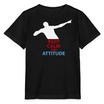 Calm and Attitude Silhouette - Stanley/Stella MINI CREATOR Kids’ T-Shirt - black - Front - Mikhail (115cm)