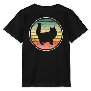 Chats Chats - T-shirt bio MINI CREATOR Stanley/Stella Enfant - noir - Devant - Mikhail (115cm)