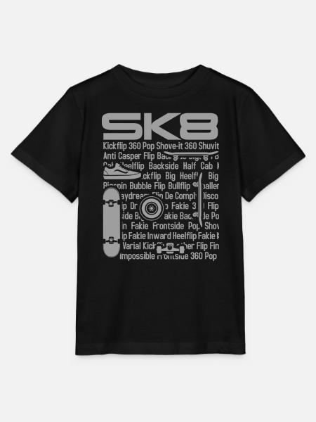 SK8 Schlittschuh - Stanley/Stella Kinder T-Shirt MINI CREATOR - Schwarz