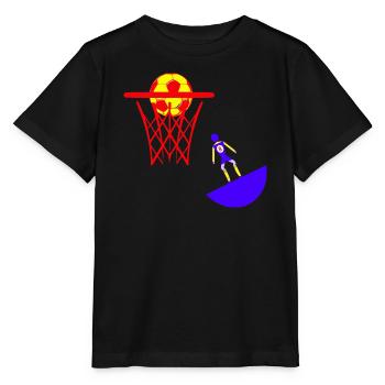 Subbuteo basketball basket basket - Stanley/Stella MINI CREATOR Kids’ T-Shirt - black - Front - Mikhail (115cm)