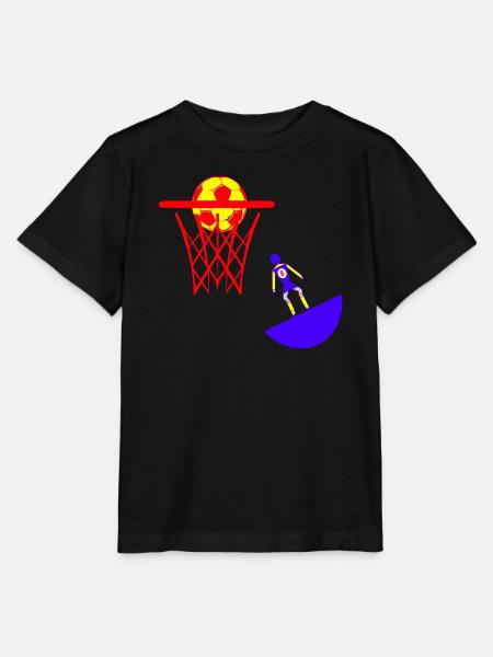 Subbuteo Basketballkorb - Stanley/Stella Kinder T-Shirt MINI CREATOR - Schwarz