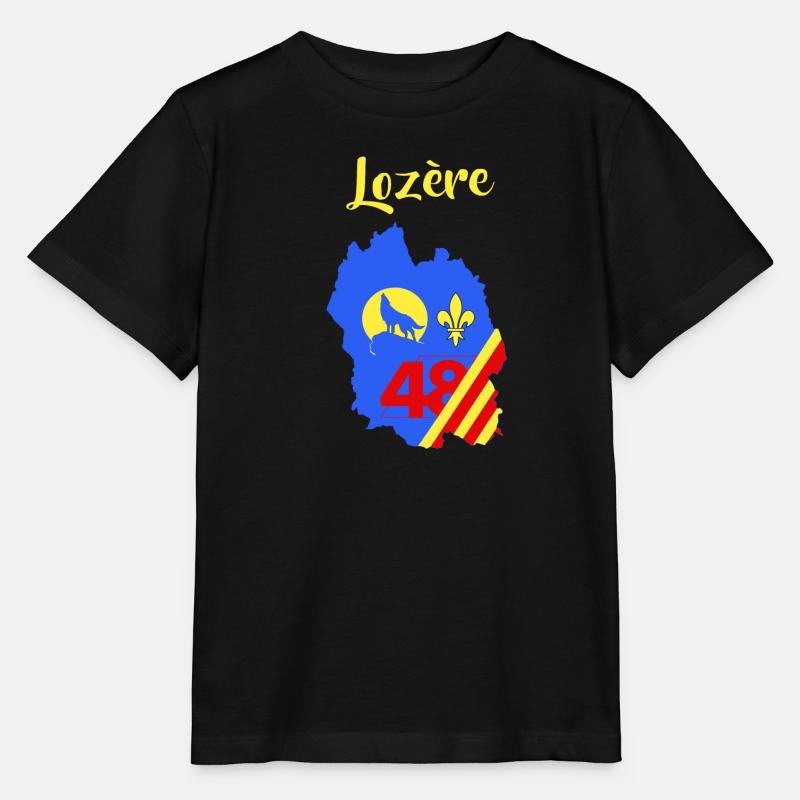 Lozère - T-shirt bio MINI CREATOR Stanley/Stella Enfant - noir