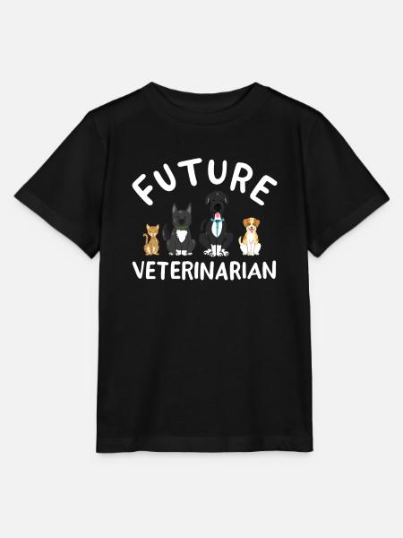 Zukünftiger Tierarzt - Stanley/Stella Kinder T-Shirt MINI CREATOR  - Schwarz