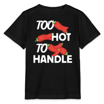 Trop chaud pour gérer une idée de conception ardente - T-shirt bio MINI CREATOR Stanley/Stella Enfant - noir - Devant - Mikhail (115cm)