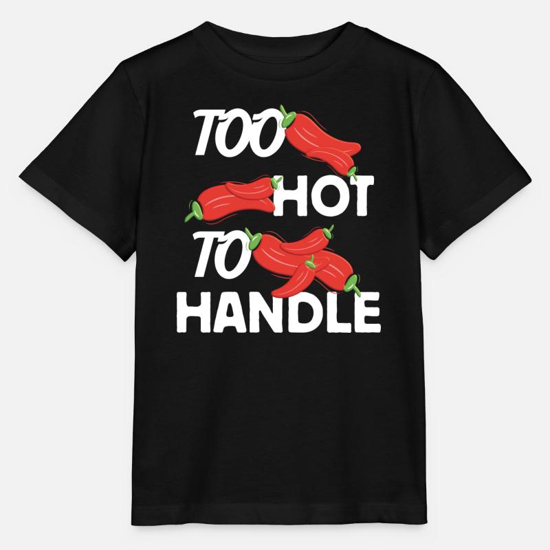 Too Hot to Handle feurige Design Idee - Stanley/Stella Kinder T-Shirt MINI CREATOR  - Schwarz