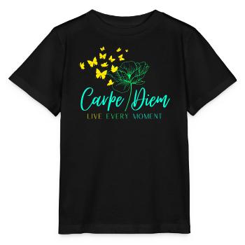 Carpe Diem VIVEZ CHAQUE INSTANT - T-shirt bio MINI CREATOR Stanley/Stella Enfant - noir - Devant - Mikhail (115cm)