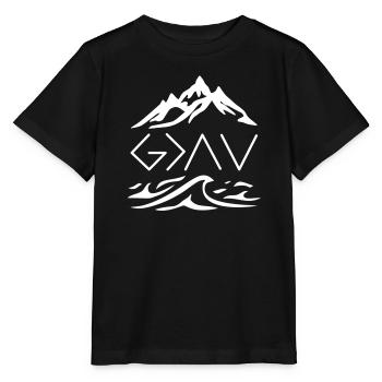 God is greater than any height and depth (Rom 8:39) - Stanley/Stella MINI CREATOR Kids’ T-Shirt - black - Front - Mikhail (115cm)