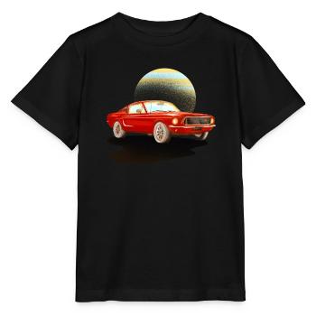 Auto rotes Auto - Stanley/Stella Kinder T-Shirt MINI CREATOR  - Schwarz - Vorne - Mikhail (115cm)