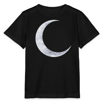 délicate lune d’argent chatoyante - T-shirt bio MINI CREATOR Stanley/Stella Enfant - noir - Devant - Mikhail (115cm)