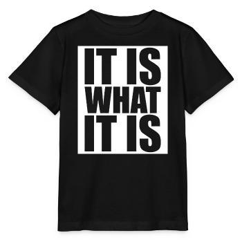 C’est ce que c’est - T-shirt bio MINI CREATOR Stanley/Stella Enfant - noir - Devant - Mikhail (115cm)