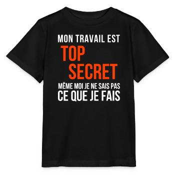 travail, travail humour - T-shirt bio MINI CREATOR Stanley/Stella Enfant - noir - Devant - Mikhail (115cm)