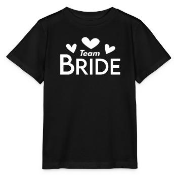 Team Bride - Stanley/Stella Kinder T-Shirt MINI CREATOR  - Schwarz - Vorne - Mikhail (115cm)