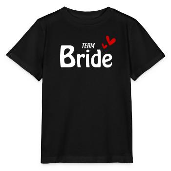 Team Bride - Stanley/Stella Kinder T-Shirt MINI CREATOR  - Schwarz - Vorne - Mikhail (115cm)