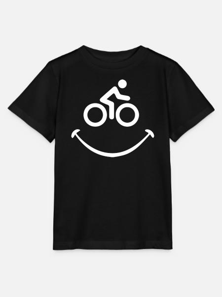 Radfahrer im Lächeln Minimal - Stanley/Stella Kinder T-Shirt MINI CREATOR - Schwarz