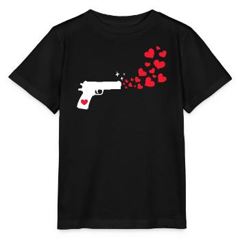 Monde Paix Cœur Paix Amour Humanité - T-shirt bio MINI CREATOR Stanley/Stella Enfant - noir - Devant - Mikhail (115cm)