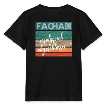 Fachabitur Fachabi Schulabschluss Geschenk - Stanley/Stella Kinder T-Shirt MINI CREATOR  - Schwarz - Vorne - Mikhail (115cm)