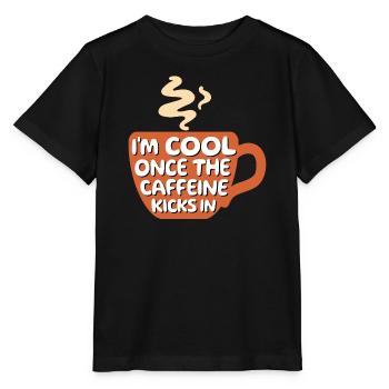 Coffee lovers Cool Statement Coffee Coffee Cup - Stanley/Stella MINI CREATOR Kids’ T-Shirt - black - Front - Mikhail (115cm)
