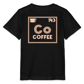 Café à la caféine Disant Tasse de café Amateurs de café - T-shirt bio MINI CREATOR Stanley/Stella Enfant - noir - Devant - Mikhail (115cm)