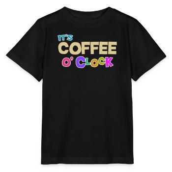 Coffee lovers Caffeine Coffee Cool Statement - Stanley/Stella MINI CREATOR Kids’ T-Shirt - black - Front - Mikhail (115cm)