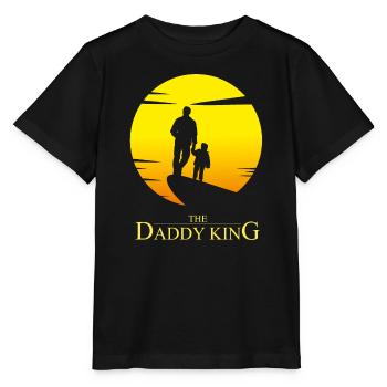 The Daddy King - Daddy Parody Humor - Stanley/Stella MINI CREATOR Kids’ T-Shirt - black - Front - Mikhail (115cm)