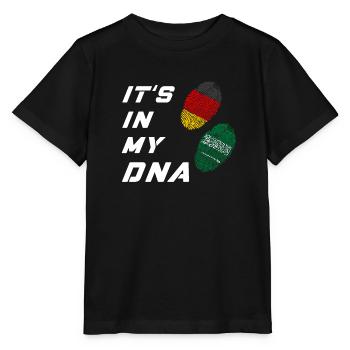 In my DNA Germany and Saudi Arabia - Stanley/Stella MINI CREATOR Kids’ T-Shirt - black - Front - Mikhail (115cm)