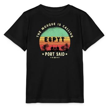Conception de la mosquée Port-Saïd - T-shirt bio MINI CREATOR Stanley/Stella Enfant - noir - Devant - Mikhail (115cm)