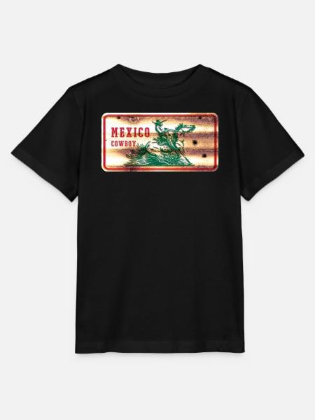 Mexiko Cowboy Schild - Stanley/Stella Kinder T-Shirt MINI CREATOR  - Schwarz