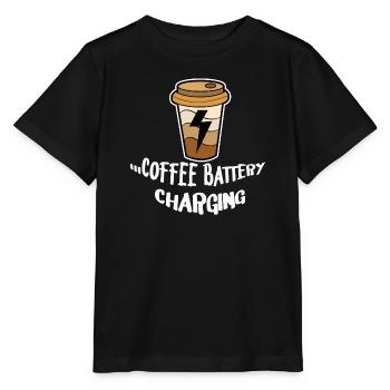 Déclaration de consommation de café Amateurs de café Petit déjeuner - T-shirt bio MINI CREATOR Stanley/Stella Enfant - noir - Devant - Mikhail (115cm)