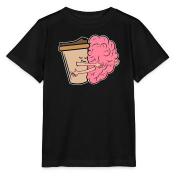 Café Buvez du café Les buveurs de café - T-shirt bio MINI CREATOR Stanley/Stella Enfant - noir - Devant - Mikhail (115cm)